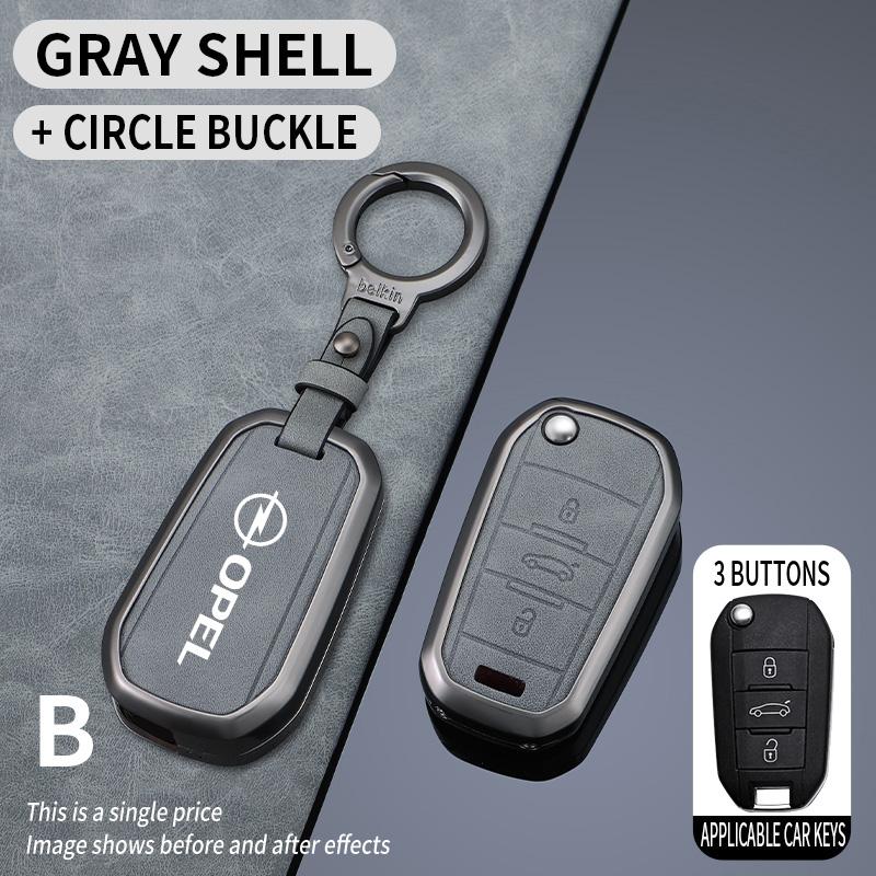 Цинковый сплав Чехол-оболочка для брелока автомобиля Защитный держатель Для Opel Mokka Corsa Astra Phev Grandland Hybrid 2025 Аксессуары