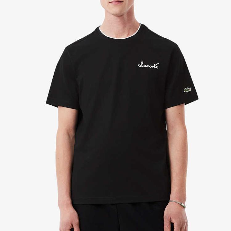 LACOSTE SS25 T Shirt Men's Black TH7024-031