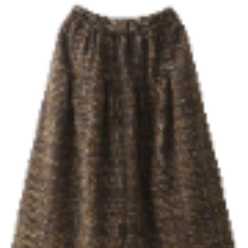 Юбка в клетку из пряжи, окрашенной в ретро-стиле, женская, осенне-зимняя, теплая, шерстяная, длинная, юбка в клетку средней и большой длины