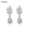 Lindon Copper Alloy Zircon Earrings Drop Earrings For Women Wedding Party Gifts