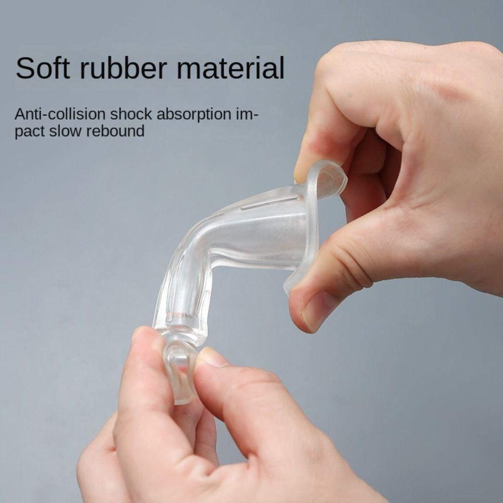 Door Stopper Silicone Mute Self Adhesive Door Bumper Door Suction Door Rear Retainer Wall Protectors Anti-collision Door Holder