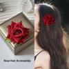 3 шт. Модные летние заколки для волос с козырьком, украшение для волос в виде цветка розы, заколки, брошь двойного назначения, многоцелевые аксессуары