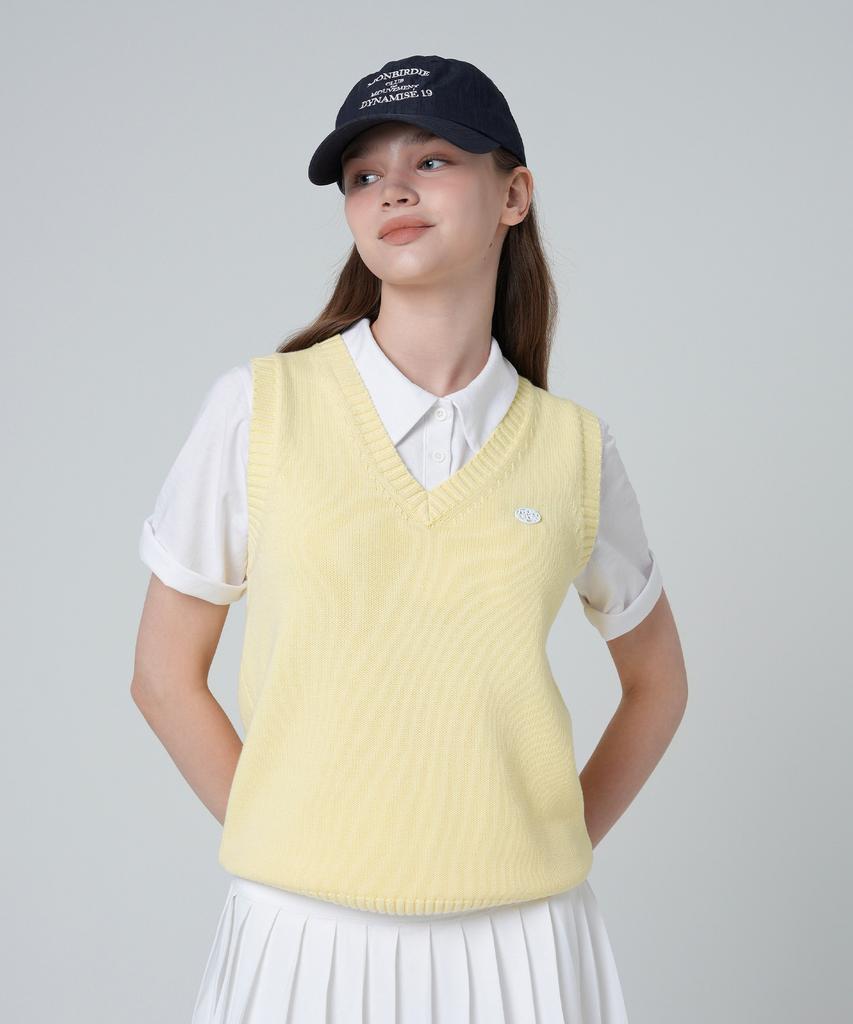 MONBIRDIE GOLF Жилет с V-образным вырезом Cloud Желтый
