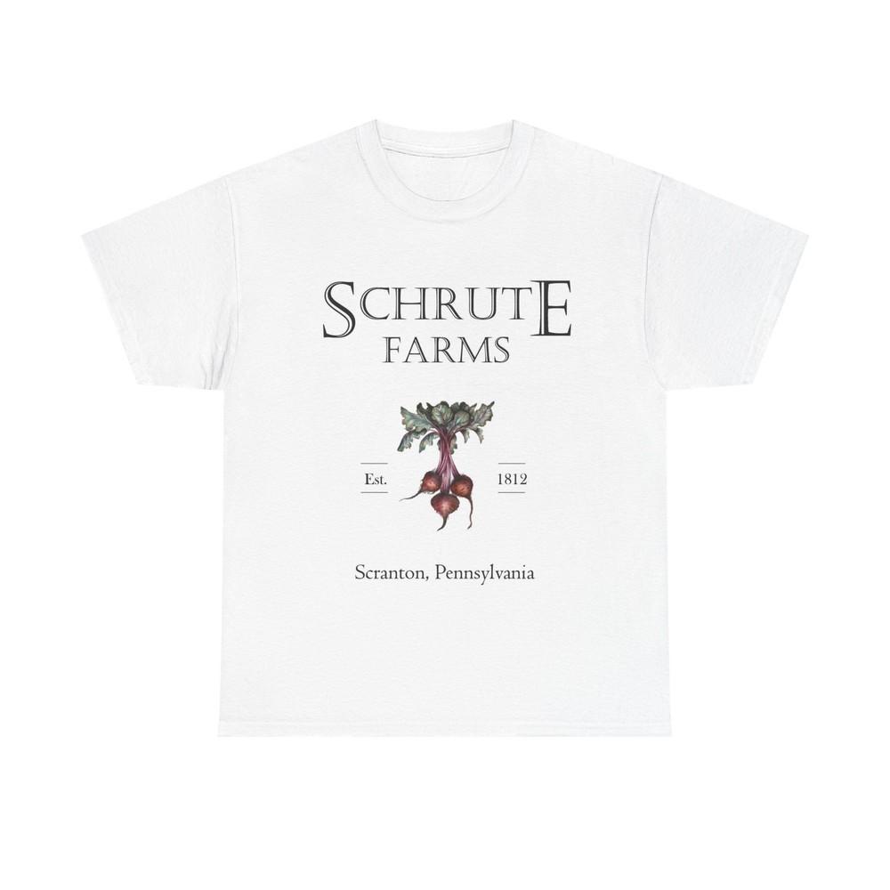 Schrute Farms Graphic T Shirt The Office Unisex Heavy Cotton Tee Retro Unisex T-Shirt