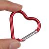 Hanging Outdoor Camping Tool Aluminum Carabiner Heart-shaped Buckles Keyring Hook Keychain Clip