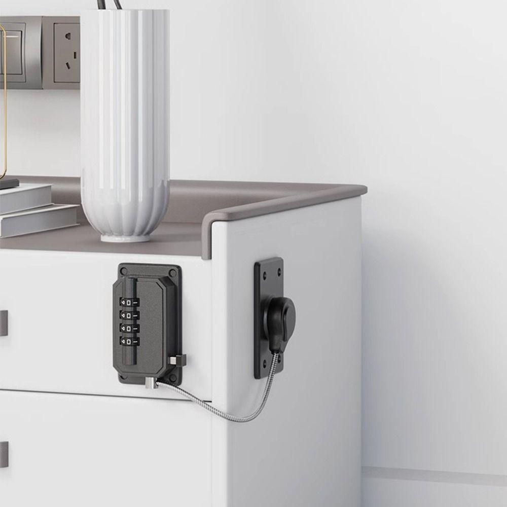 Anti-pinch Hand Refrigerator Door Coded Lock Adjustable Window Digital Password Lock  for Home