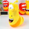 Cartoon Inspired Plush Worm Toy Stuffed Worm Plushie Decoration Worm Shape Doll Pillow Animation Fans Collectible Gift