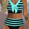 Женский купальник бикини с высокой талией, сексуальный, раздельный купальник