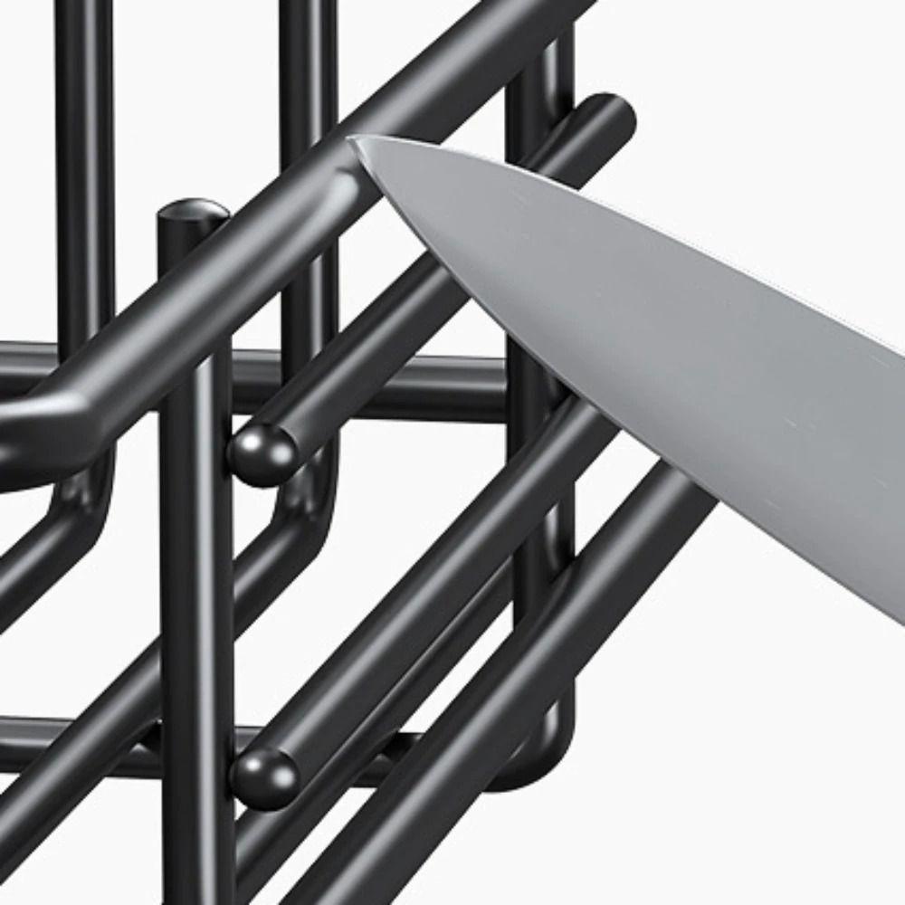 No-Hole Refrigerator Side Shelf Carbon Steel Cling Film Storage Rack Fridge Shelf Rack Kitchen