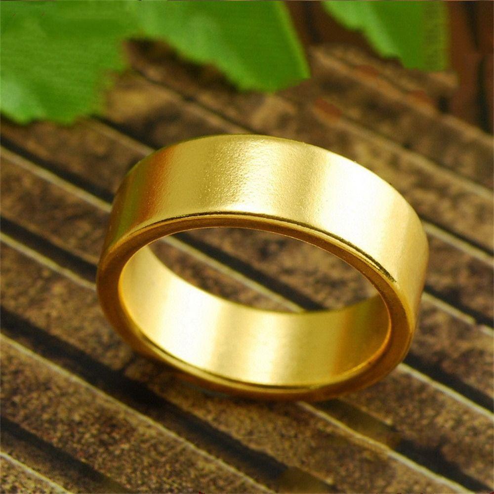 Magic Tricks Magnetic Magic Ring Gold Silver Plate Wizard PK Ring Magician Ring Close Up