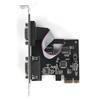Карта расширения для компьютера Настольная Промышленный контроль PCIe на 2 последовательных порта Адаптерная карта с интерфейсом RS232