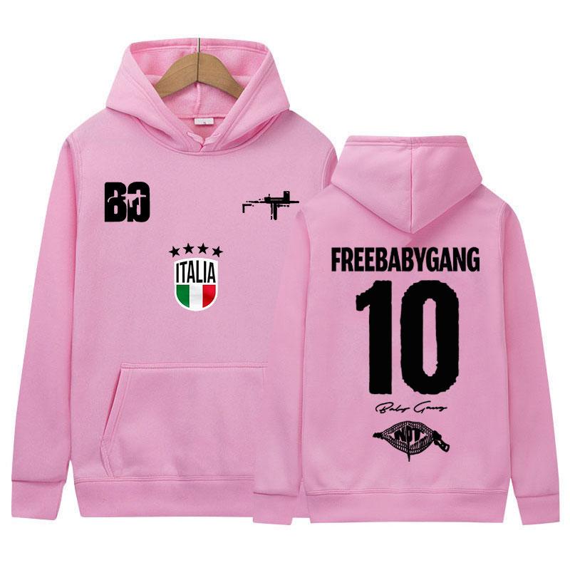 Rapper Baby Gang Tour Album Logo Graphics Hoody Mens Women Clothing Pop Music Sweatshirt Y2K Fashion High Quality Fleece Hoodies