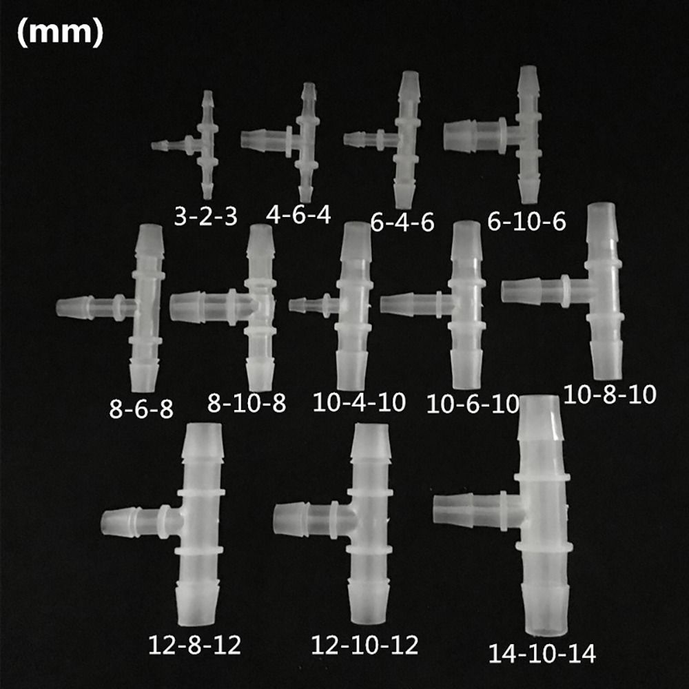 10 шт. 3-2-3 мм до 14-10-14 мм 3-ходовой соединительный шланговый фитинг для аквариумных рыбок