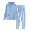 Children's Solid-color Loose Sweatshirt And Sweatpants Casual Sportswear Set