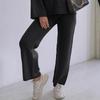 Women's Fashion and Versatile High-waisted Slimming Loose and Straight Wide-leg Casual Trousers