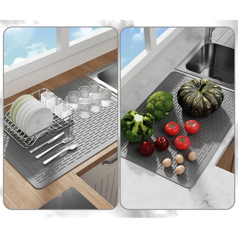 Silicone Electric Stove Cover 71x50/76x53cm Multifunction Home Induction Cooker Cover Mat Kitchen Glass Top Stove Protection Mat