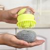 Practical-Kitchen Wash Pot Dish Brush Washing Utensils With Automatic Soap Liquid Dispenser Household Cleaning Accessories