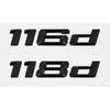 For BMW F52 F40 F20 F21 E81 E82 E87 E88 DIY Sticker Rear Trunk Badge Plastic Decal 1 Series 116d 118d car accessories ue2