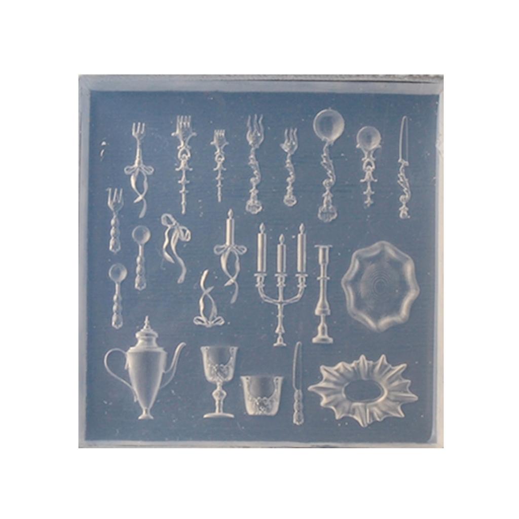 Silicone 3D Nail Embellishment Molds Delicate Shape Small Accessories Crafting Molds Present for Beauty Enthusiasts