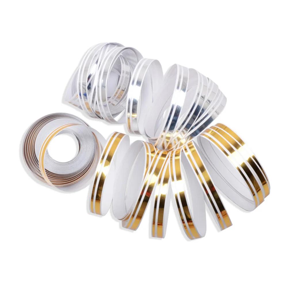 9,8 м 1 рулон Полосатая Pin Stripe Steamline Двухлинейная лента Наклейка на кузов автомобиля Виниловая наклейка Декор автомобиля Инструменты для стайлинга Многоцветная