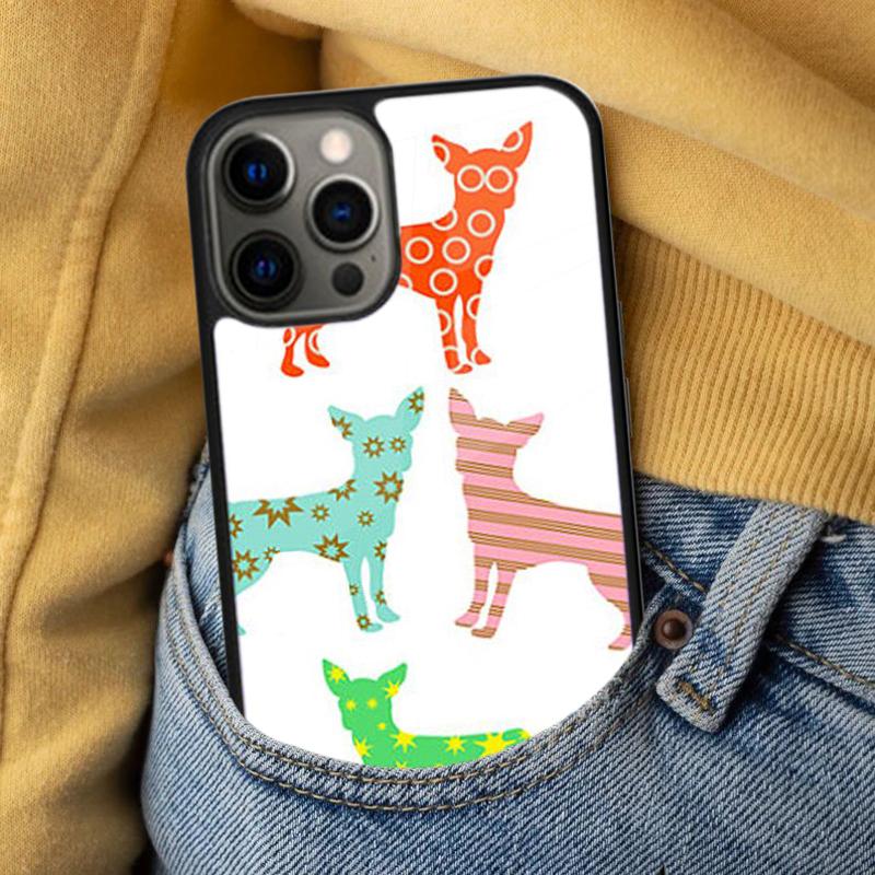 Chihuahua Cute Dog Puppy collage Soft Phone Case for iPhone 17 Air 16e Pro max 15 Pro 13 14 Plus 11 12 MagSafe Magnetic Coque