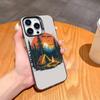 Nature outdoor camping Phone Case For iPhone17 16 15 14 13 12 Pro Max Grey Black Matte Laser Metallic Aurora Funda
