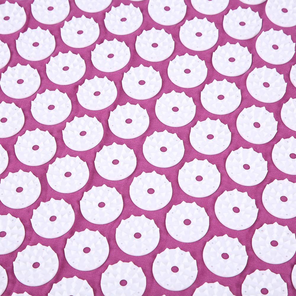 Акупрессурный коврик Bindo, Акупрессурный коврик с подушкой, Для домашнего использования (Акупунктурный коврик из трех частей, фиолетовый)