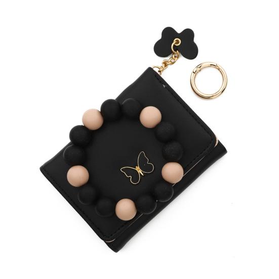 Женский кошелек-браслет в стиле бохо, бисерный браслет, держатель для карт с бабочкой