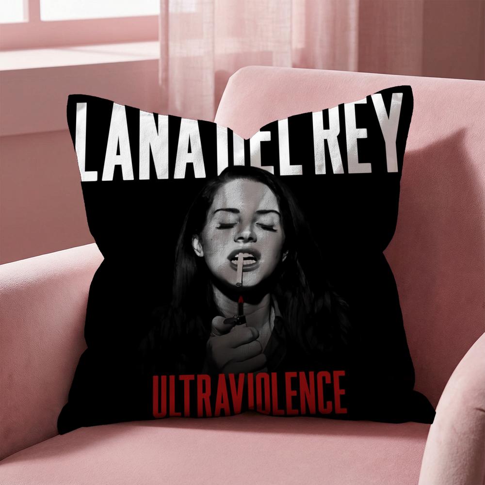 Чехол для подушки Singer L-Lana Del Rey, многоцелевой, для дома и автомобиля - Двусторонний, мягкий и прочный, для повседневного использования