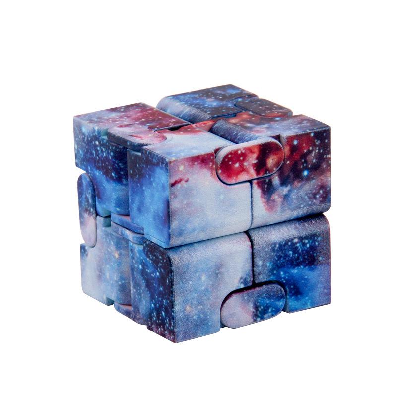 Starry Sky Infinity Cube Sensory Fidget Toy Autism Adhd Anxiety Stress Reliever Toys Adults Children Decompression Novelty Gift