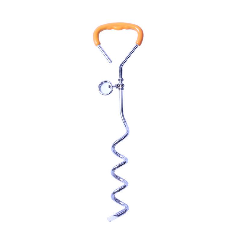 «Колышек и трос для привязывания собак на улице — хромированный металлический гвоздь для заземления домашних животных»