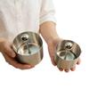 Purple Rice Taro Cheese Mold - Stainless Steel Sushi Shaping Tool for Plating & Decoration.
