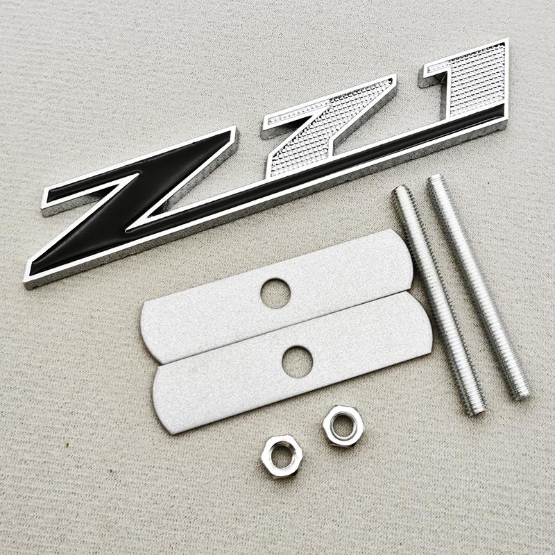 AABKA1 3D Metal Logo Z71 OFF ROAD Car Sticker Trunk Embelem Front Grille Badge For Chevy Chevrolet Silverado Colorado Tahoe Accessories