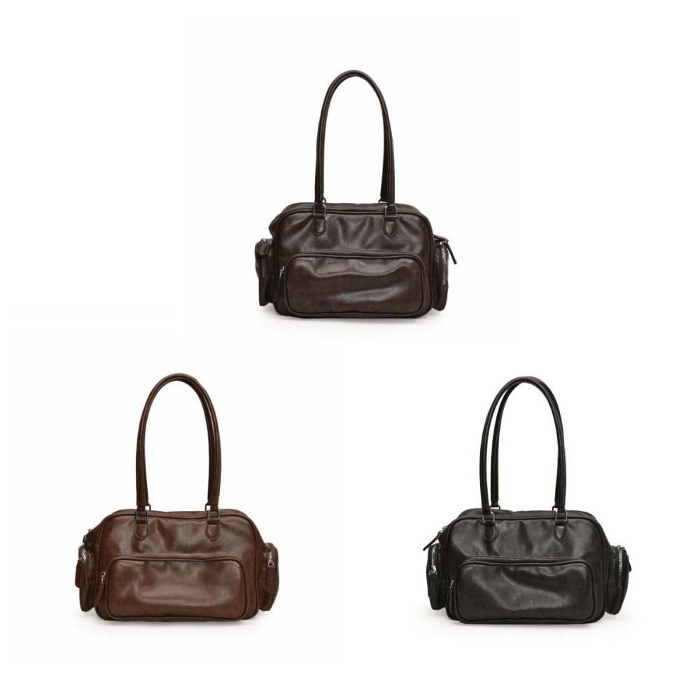 Tote Storage PU Handbag Shoulder Pouch Messenger Bag Fashion PU Leather Shoulder Bag  Women