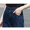 Spring Summer Thin High Waist Jeans Women Casual Loose Wide Leg Pants Slim Straight Trousers Stretchy Comfortable