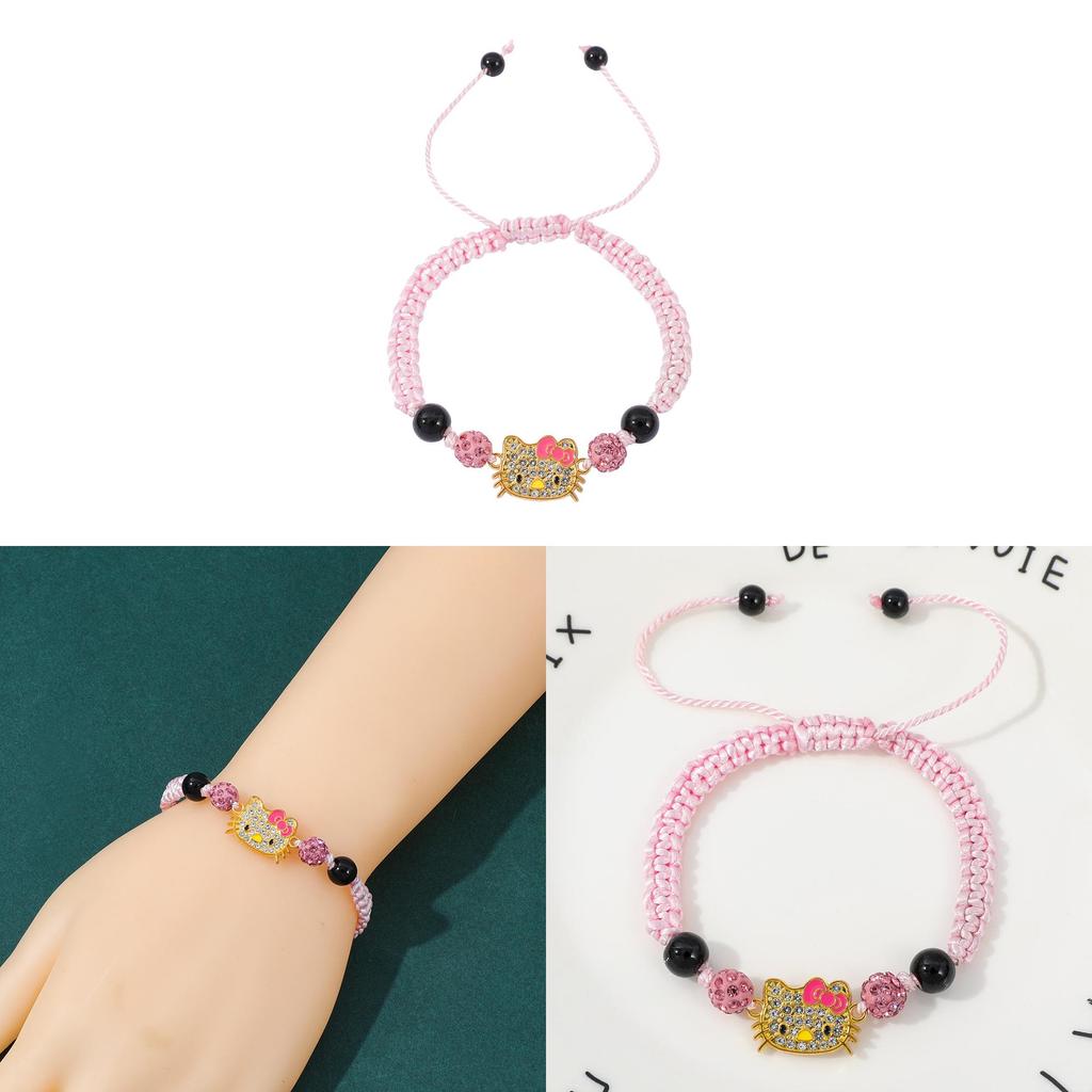 Ручная цепочка Hello Kitty с геометрическим дизайном для подарка, сувенир для путешествий