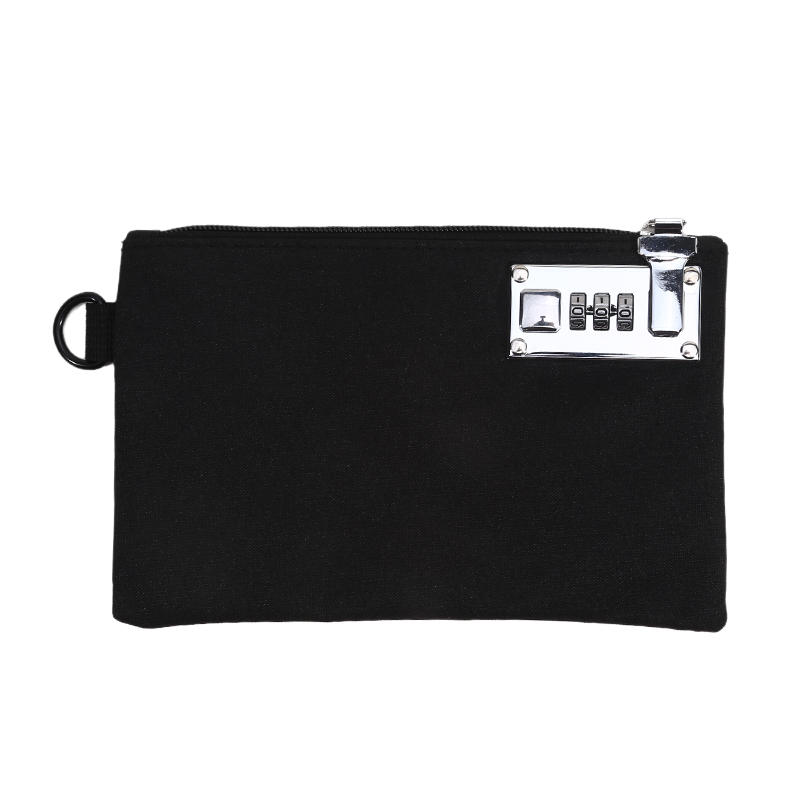 Запираемый мешок для денег, кошелек для монет для наличных, паспортов, кредитных карт, сумка, сумка для хранения наличных, мужской карман для карточек с замком