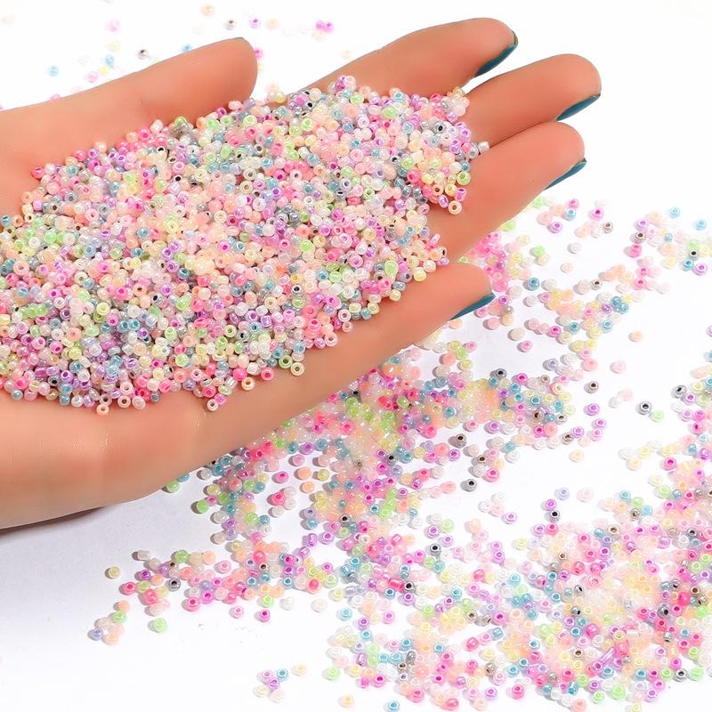 1000шт(15g) 2 мм Эффект Кремовый Шарм Чешское Стекло Бисер DIY Браслет Ожерелье Бусины для Изготовления Украшений Аксессуары