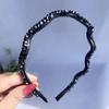 Sweet Korean Women Hairband Girls Headdress Flower Crystal Hair Hoop Hair Accessories Wave Headband