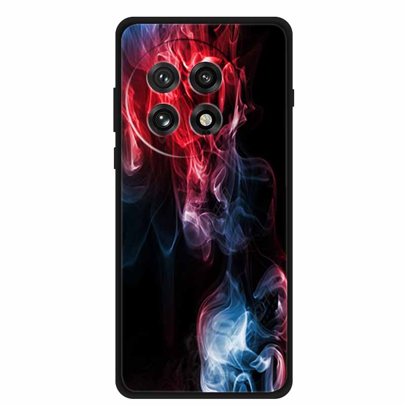 Черный силиконовый чехол для OnePlus 13 5G Чехол Мультяшный кот Мягкая задняя крышка для OnePlus Ace5 5G Ace 5 Pro 13R Чехол для телефона Оболочка Coque