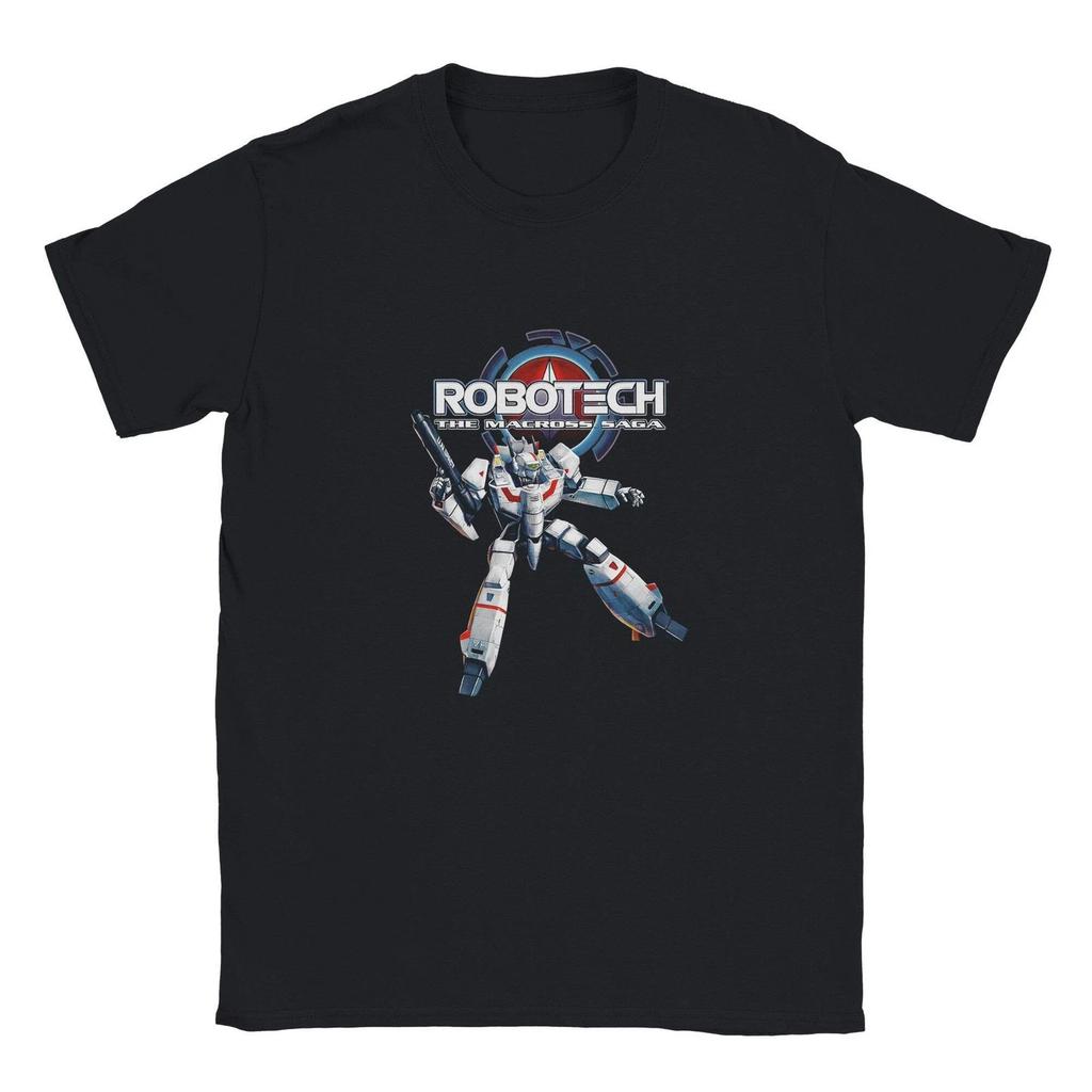 Унисекс Футболка Robotech - Мягкая на ощупь, Готова для DTG печати, Подарок для фаната ретро-аниме