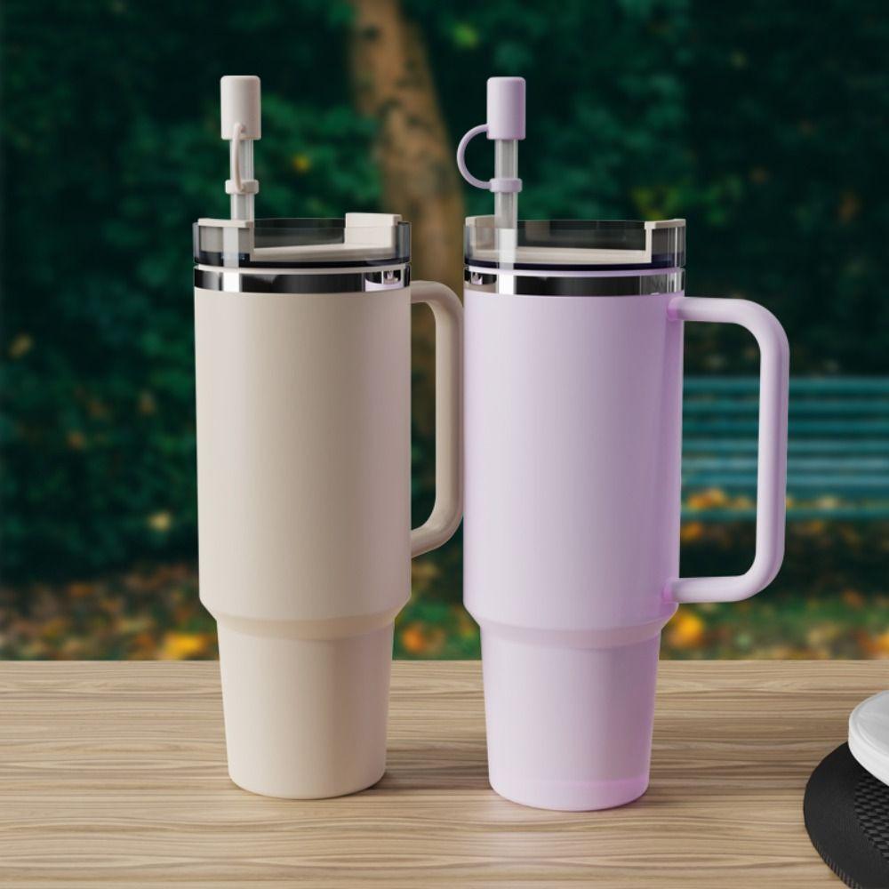 Splash Proof Silicone Straw Tips Cover for Stanley Cup 40oz/ 30oz for 8-12mm Straws