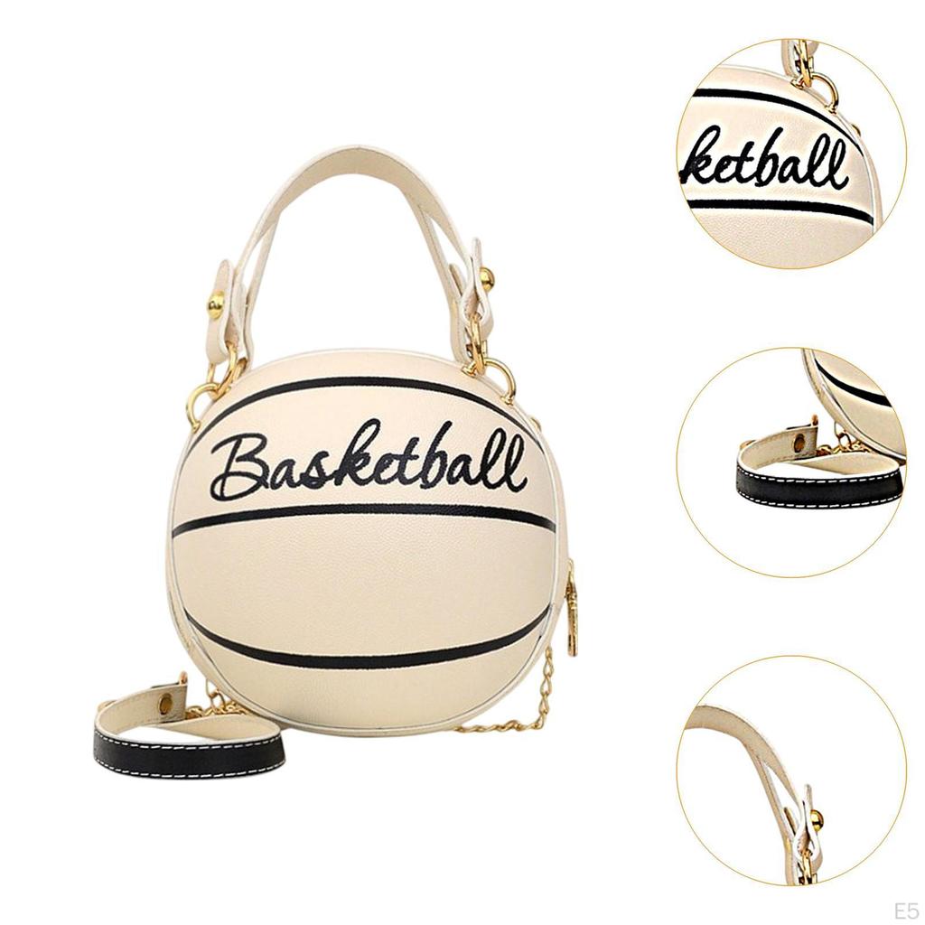 Сумка-клатч в форме баскетбольного мяча на молнии из искусственной кожи для телефона в отпуске