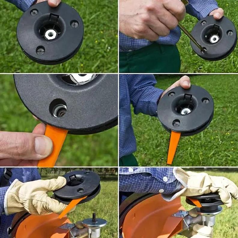 30pcs Replacement Plastic Blades for L90 Wide Body Lawn Mower Durable Cutting Accessories Compatible with Various Models