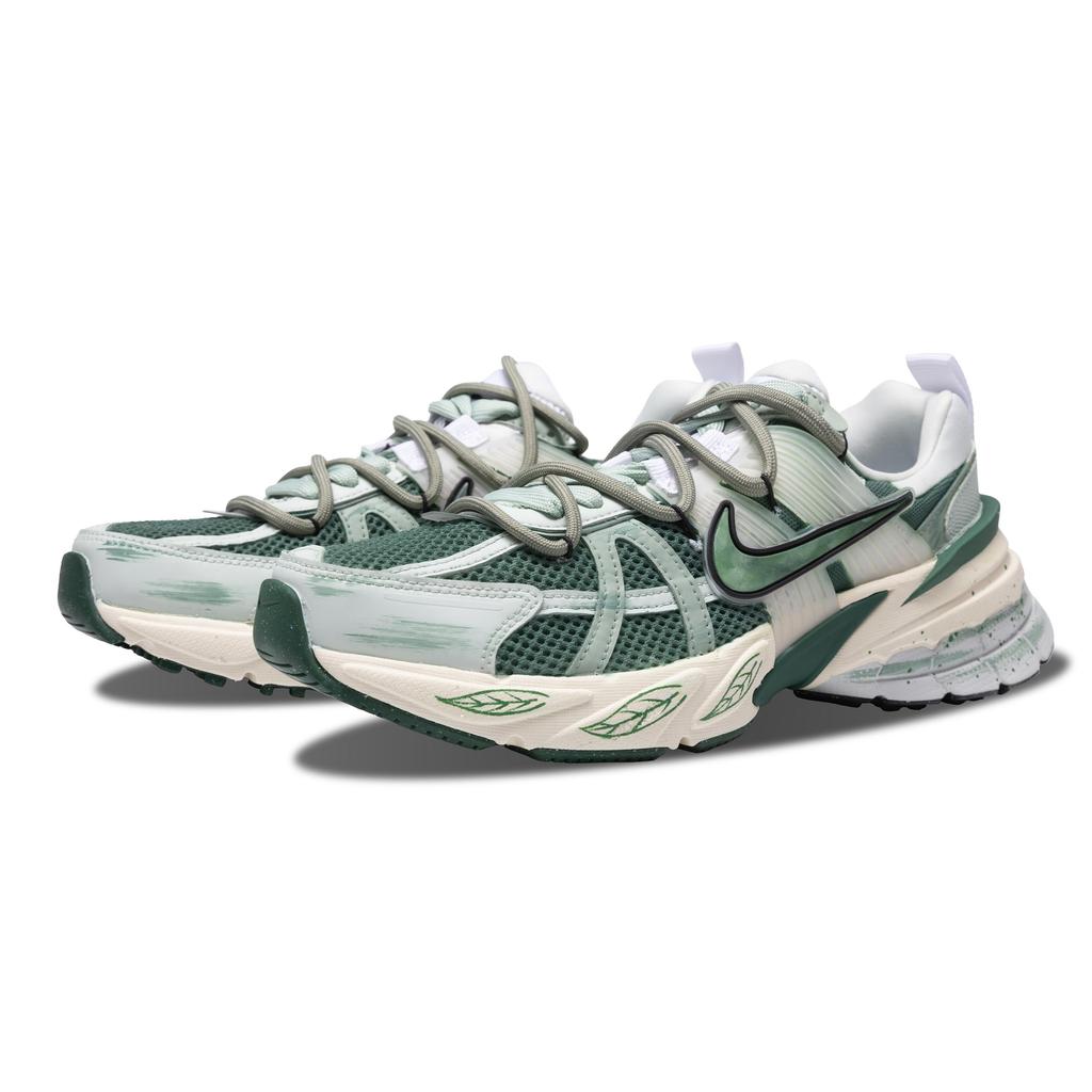 Nike V2K Run Устойчивые к истиранию Устойчивые к истиранию Низкие Повседневные Беговые кроссовки Женские Зеленый Белый FD0736-101(Команда73-)