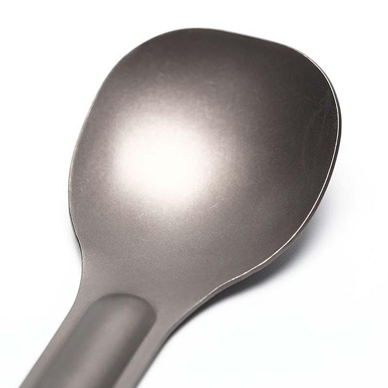 1Pc Titanium Spoon Long Handle Spoon Outdoor Camping Tableware