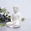 Pack 1 Meditation Buddha White Premium Rare Handcrafted Polymarble Meditation/Dhyan White Buddha Statue