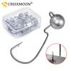 10Pcs/Box Crank Jig Head Hooks Rockfish for Soft Worm Lure Bass Fish Pesca for Fishing Good Goods 3.5-10g Pike Trout Accessories