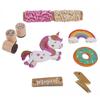 Labels and Stamps Kit - Rayher - Unicorn - 55 Pcs - Multicoloured - Pink