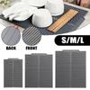 Silicone Draining Board Mat Dish Drying Pad Folding Heat Resistant Rectangle Eco-Friendly Drainer for Kitchen Pot Cup